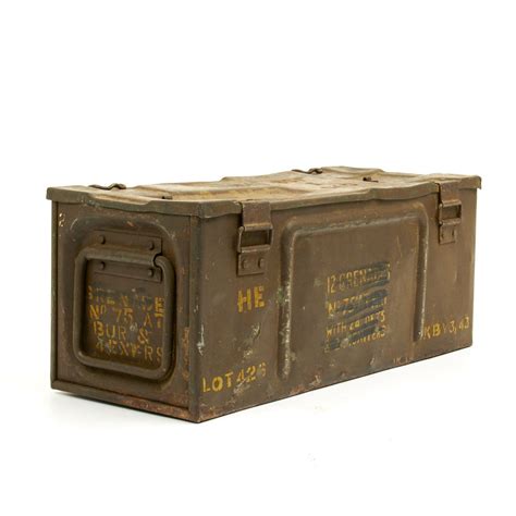 metal file box wwii|Original WWII Era Storage and Shipping Box for Flat Metal Soldiers.